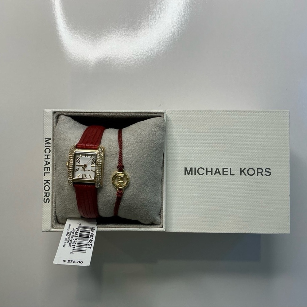 Emery Quartz Crystal White Dial Ladies Watch and Bracelet - Picture 5 of 5